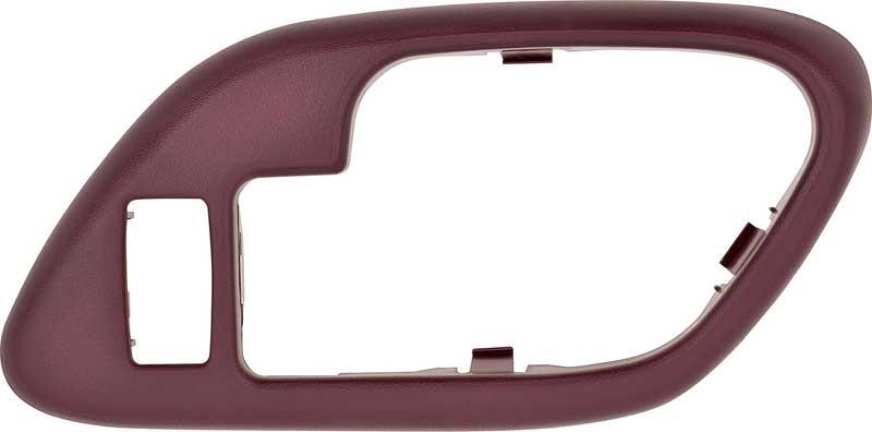 1995-02 GM C/K PICKUP TRUCK / SPORT UTILITY INNER DOOR HANDLE BEZEL W/ LOCK HOLE - RED; RH