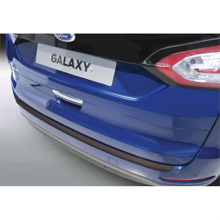 ABS Achterbumper beschermlijst passend voor Ford Galaxy 9/2015- Zwart 'Ribbed'