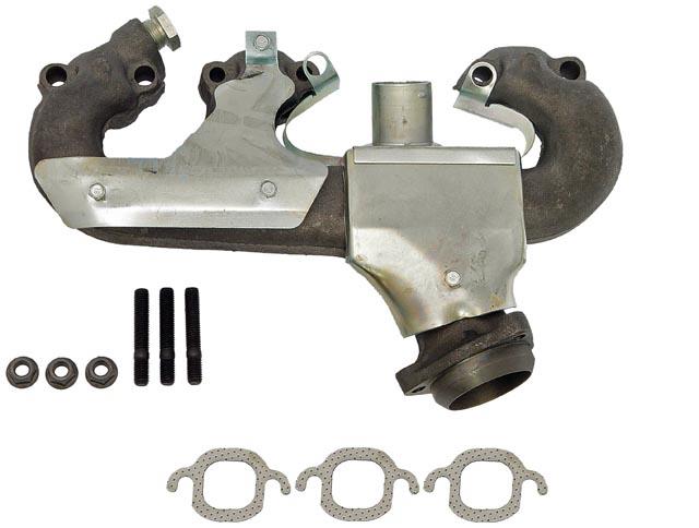 Exhaust Manifold, Cast Iron, Hardware, Gaskets, Chevy, GMC, 4.3L, Driver Side, Each