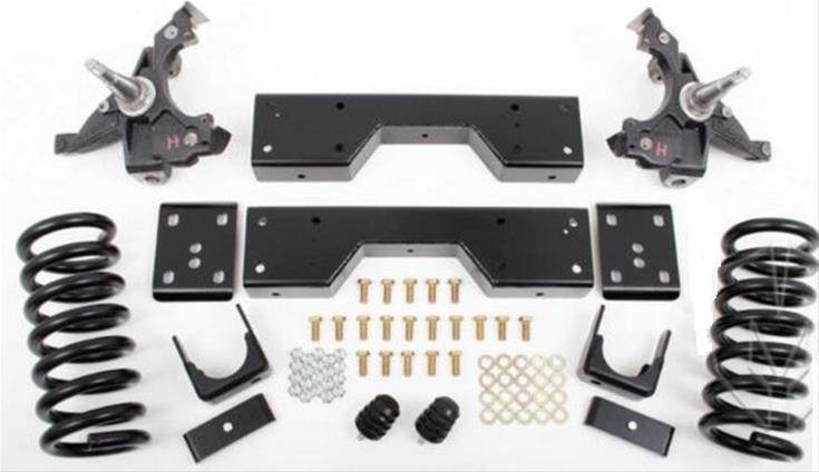 Suspension Lowering Kit, Spindle/Flip Kit, 4.0 in. Front, 6.0 in. Rear