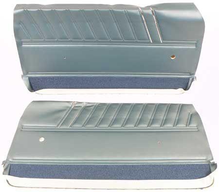 1968 IMPALA SS 2 DOOR COUPE OR CONVERTIBLE MEDIUM BLUE NON-ASSEMBLED FRONT DOOR PANELS