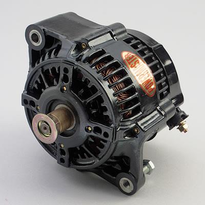 alternator / generator, 150A, 16 volt, Black powdercoated