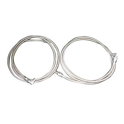 Automatic Transmission Cooler Lines, Flexible, Stainless Steel, 4L60, 700R4, TH350, TH400, Pair