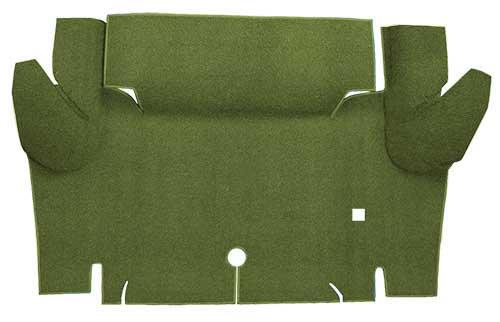 1965-66 Mustang Convertible Nylon Loop Carpet Trunk Mat - Moss Green