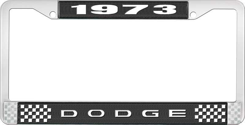 1973 DODGE LICENSE PLATE FRAME - BLACK