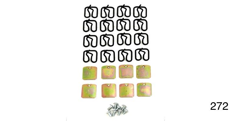 Clips, 4dr adaptermoulding, set (B/A)