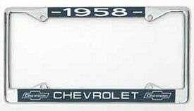 License Plate Frame,Chrm,1958