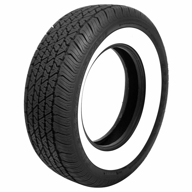 Tire, Coker BF Goodrich Silvertown,  P 225 /70R15, Radial, 2 3/4 in. Wide Whitewall, Each