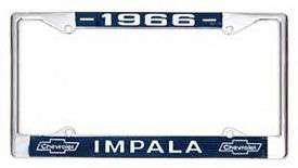 License Plate Frame,Imp, 1966