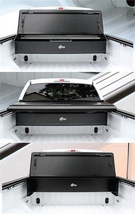 Toolbox, Aluminum, Black Powdercoated, Fits Models with BAK Tonneau Covers Only, Chevy, GMC, Each