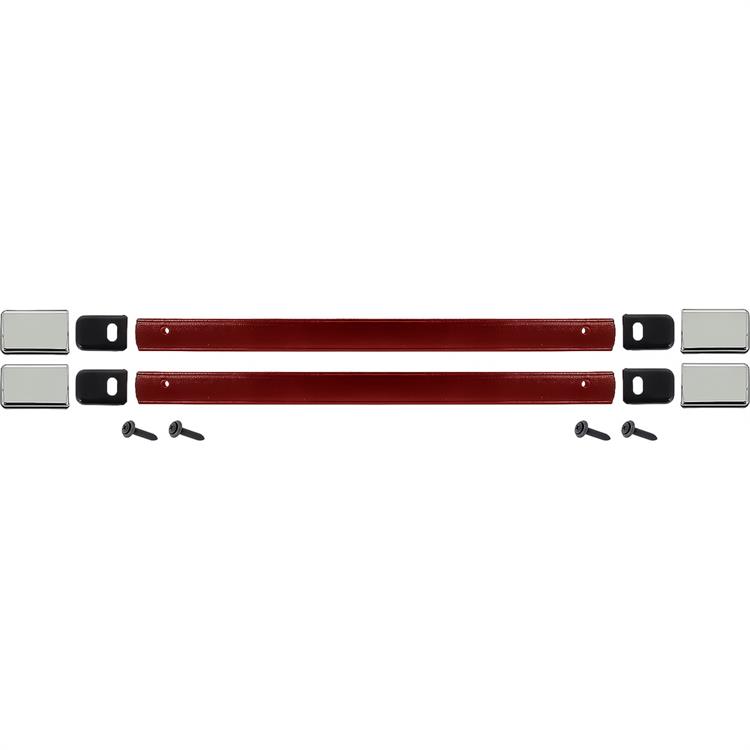 1981-91 Chevy, GMC Pickup, Blazer, Jimmy, Suburban	 Door Pull Strap Set	 With Hardware	 RH and LH	 Red