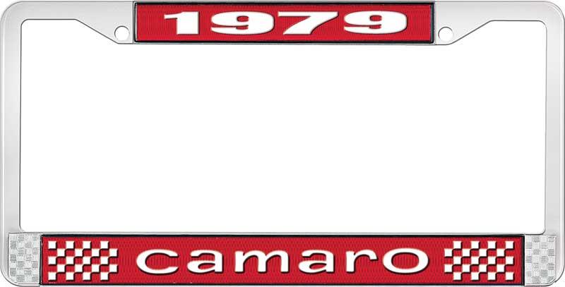 1979 CAMARO LICENSE PLATE FRAME STYLE 1 RED