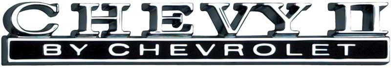 Chevy II By Chevrolet Trunk Lid Emblem