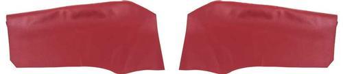 1966-67 IMPALA AND SS CONVERTIBLE RED REAR ARM REST / WELL COVERS