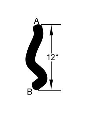 Curved Radiator Hose