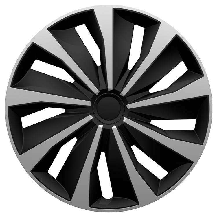 Set wheel covers Grip 15-inch silver/black