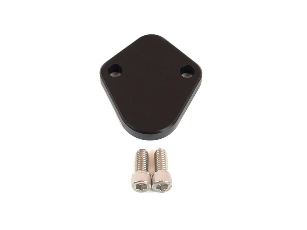 Fuel Pump Block-Off Plate, Aluminum, Black, Pontiac, V8