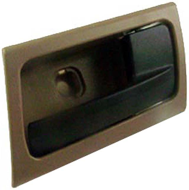 interior door handle - front right - black lever+brown housing (parchment/black)