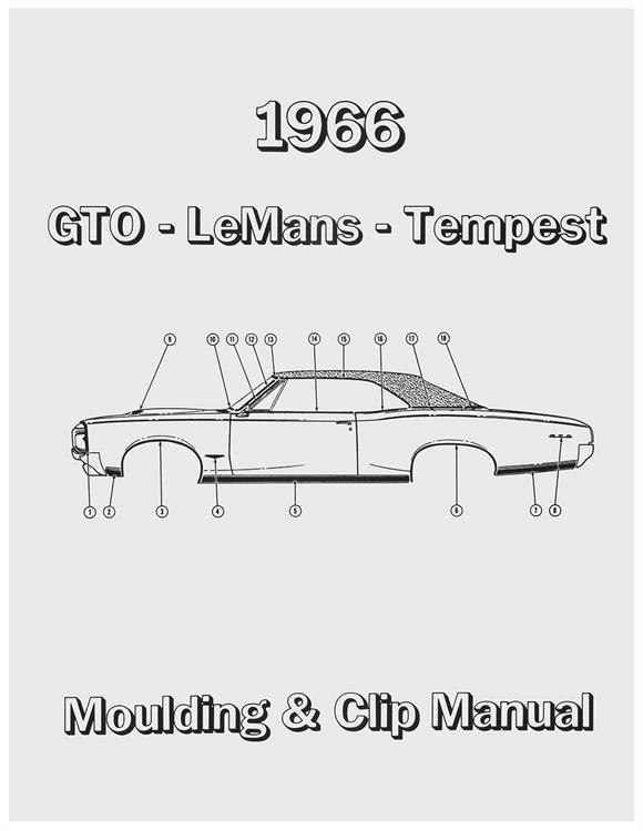 Manual, Molding And Clips, 1966 Pontiac A-Body