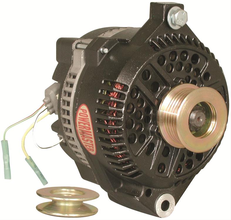 alternator / generator, 200A, 12 volt, Black powdercoated