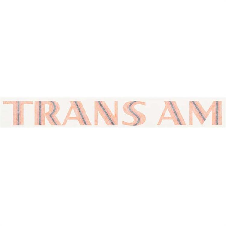 Rear Spoiler Decal, "Trans Am", orange