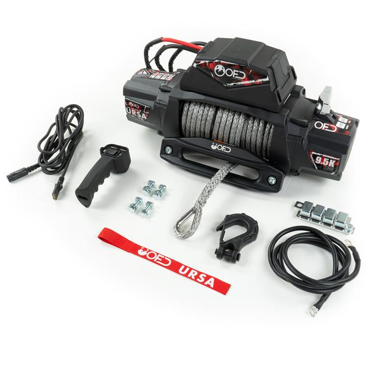 Winch with synthetic rope 9500 lbs OFD URSA 9500