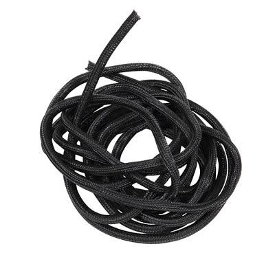 Wire Sleeve, Braided, 1/4 in. Diameter, 20 ft. Length, Black, Each