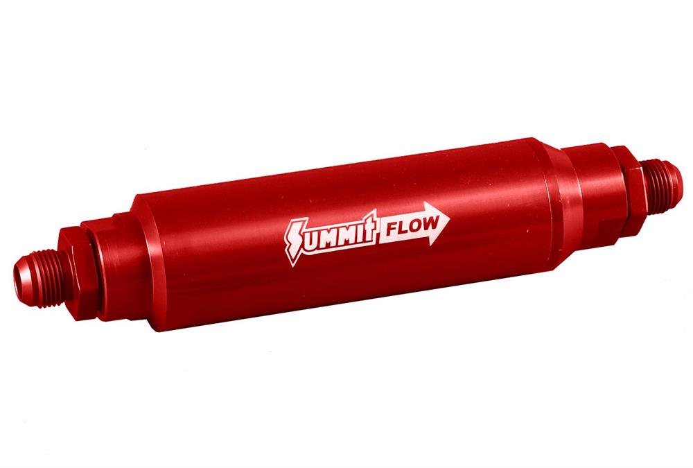 Fuel filter AN10, 100 Micron, Red