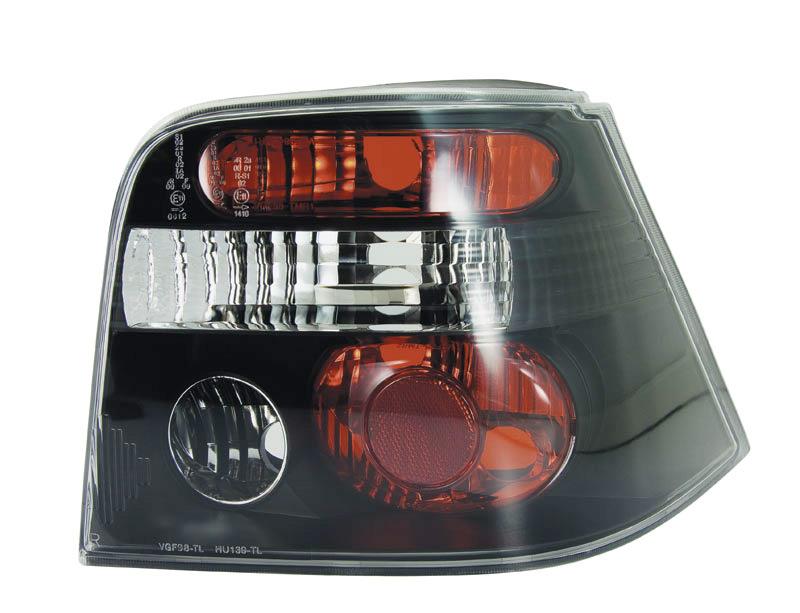 Set Achterlichten passend voor Volkswagen Golf IV 1998-2003 excl. Variant - Zwart/Rookgrijs