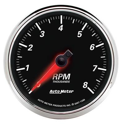 Tachometer 86mm 0-8.000rpm Designer Black 2