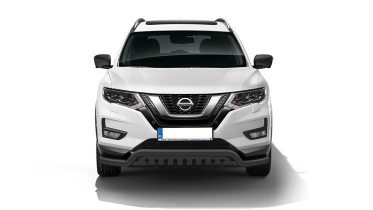 LOWBAR EU frontbåge med hasplåt [Svart] - Nissan X-Trail 2018-