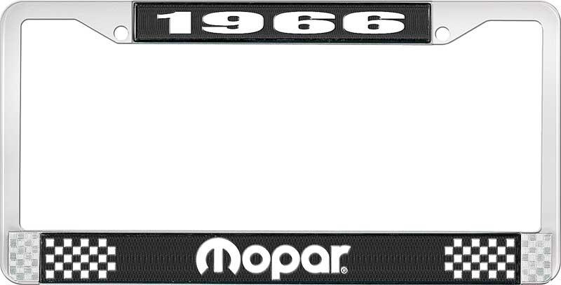 1966 MOPAR LICENSE PLATE FRAME - BLACK