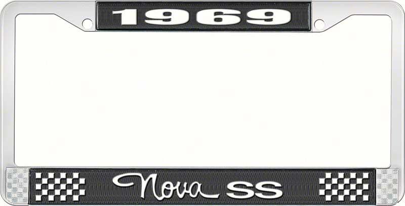 nummerplåtshållare, 1969 NOVA SS STYLE 3 svart
