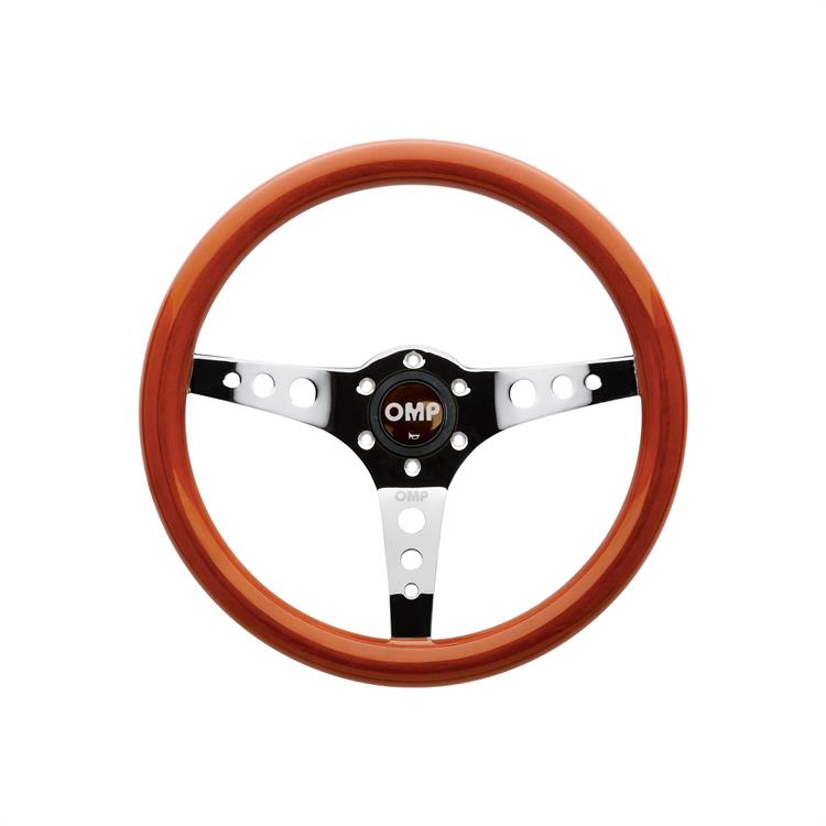 MUGELLO:WOODEN STEERING WHEEL.D.360mm HANDGRIP OVAL:25X23mm WOOD