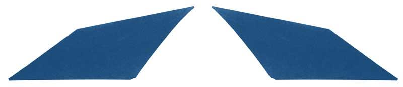 Headliner Sail Panel, Cardboard, Teal Blue, Bedford Material Wrapped, Chevy, Pontiac, Pair