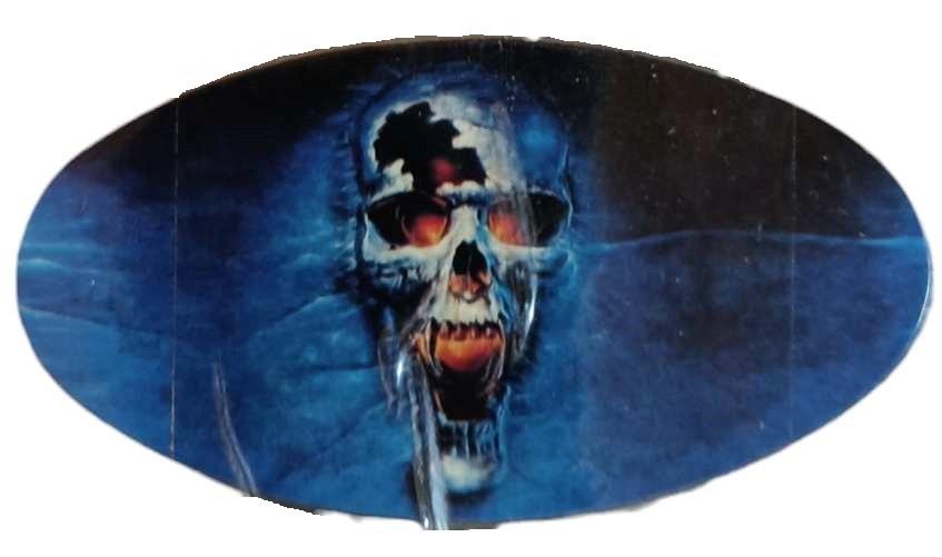 Sticker Skull Blue 99x56cm