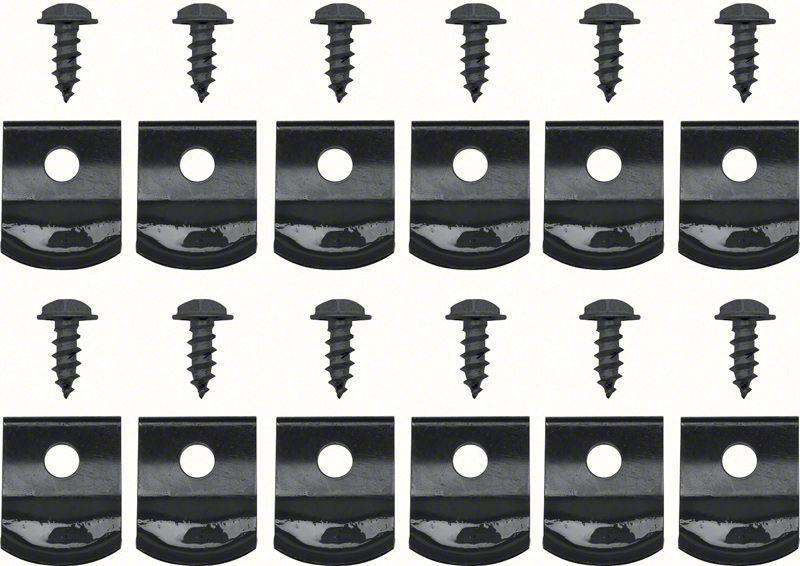 ROCKER MOLDING CLIP SET WITH SCREWS (12)