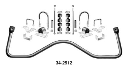 High Performance Rear Sway Bar Kit. 1960-72 w/Rear Leaf Spring, 7/8", kit