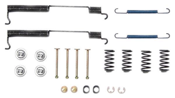 brake hardware kit, drum brakes, rear