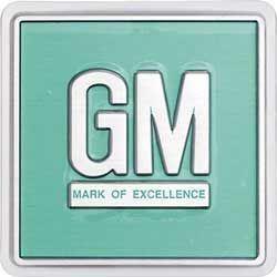 decal "GM Mark of Exellence", door