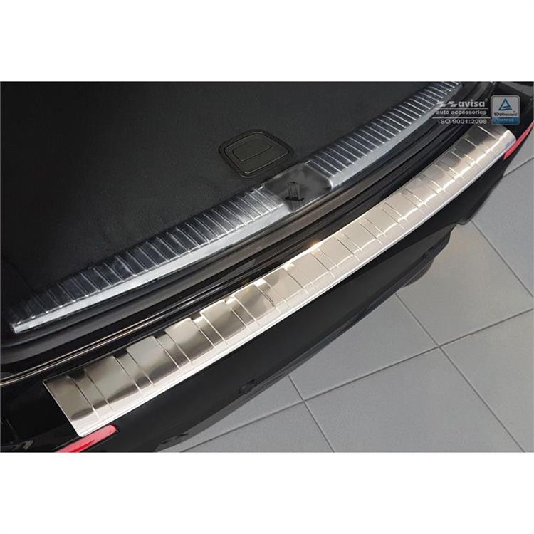 RVS Achterbumperprotector passend voor Mercedes E-Klasse W213 Kombi 2016- 'Ribs'