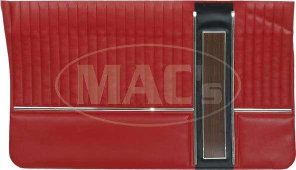 Door Trim Panels/ Red/ 67 Gala