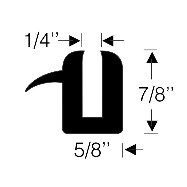 "Weatherstrip extrusion, type """