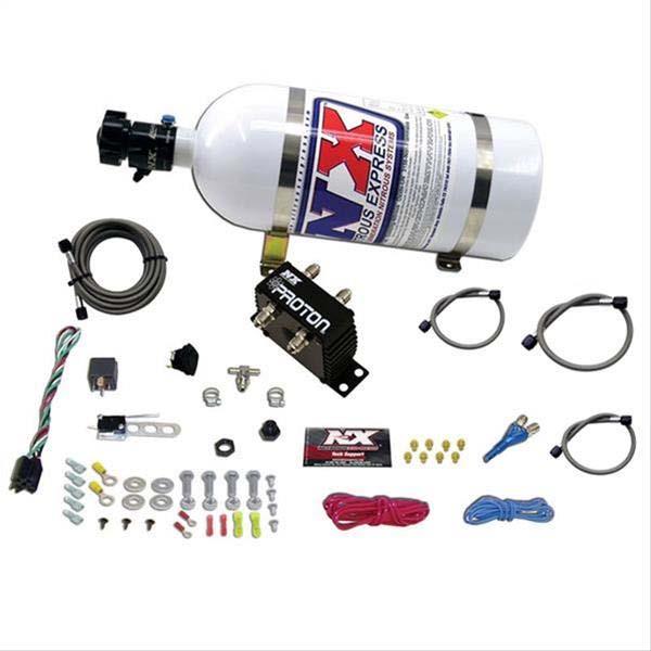 Nitrous Oxide System, Proton, Wet, 35, 50, 75, 100, 125, 150 hp, 10 lb Bottle, Microswitch Activation, Kit