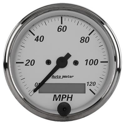 Speedometer 80mm 0-120mph American Platinum Electronic