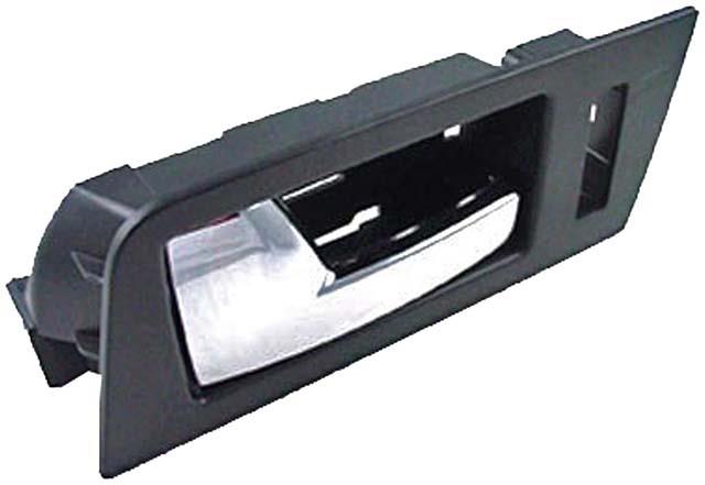 interior door handle - front left - black+chrome