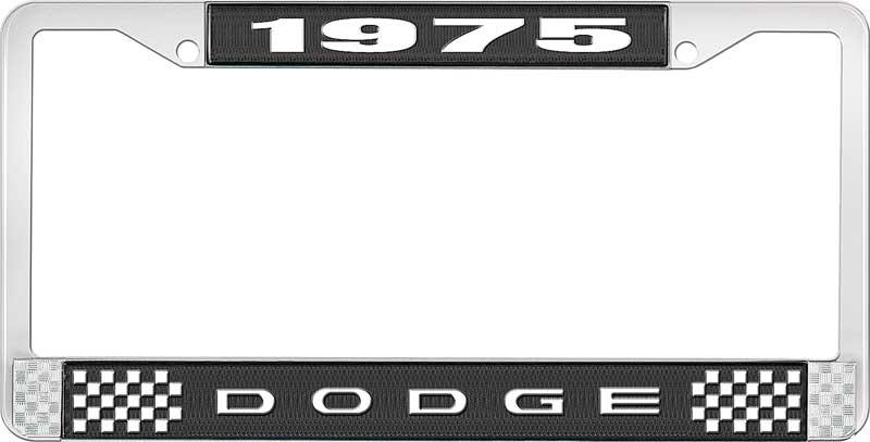 nummerplåtshållare 1975 dodge - svart