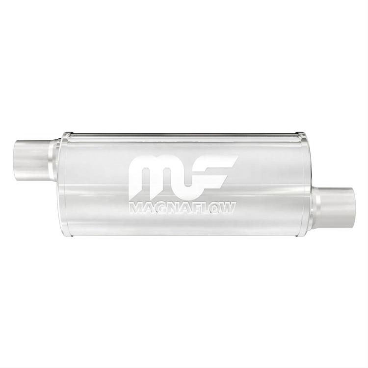 Muffler Aluminised Steel 14" Kropp, 2-1/4" O / O