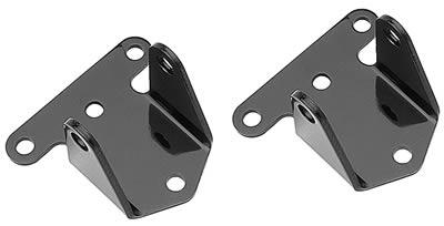 Motor Mounts, Block Mount, Bolt-In, Solid Steel, Black