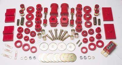 Bushing Kit, Polyurethane, Red